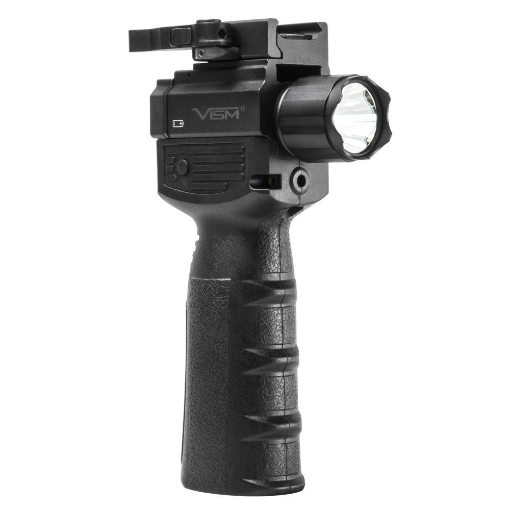 NcSTAR Vert Grip with Strobe Flashlight & Laser – Red -