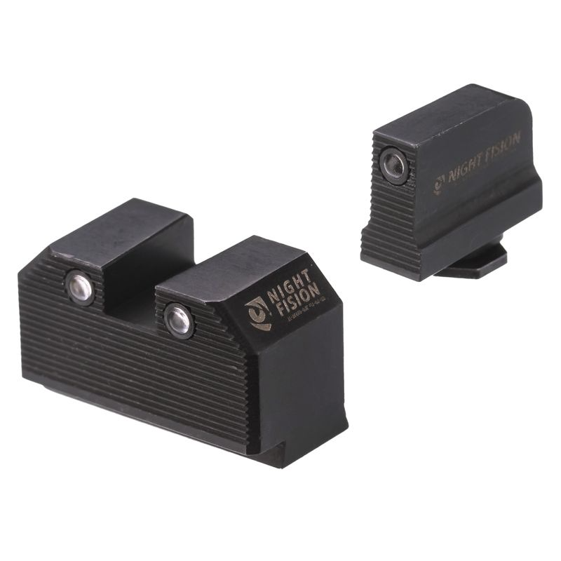 Night Fision Optics Ready Stealth Lower 1/3rd Night Sight Set for Glock 17/19/34 w/ RMR/507C/SRO/ACRO