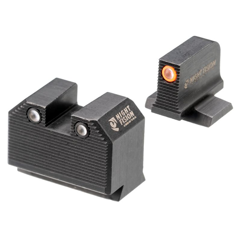 Night Fision Optics Ready Stealth Night Sight Set for S&W M&P featuring bright Tritium aiming dots.