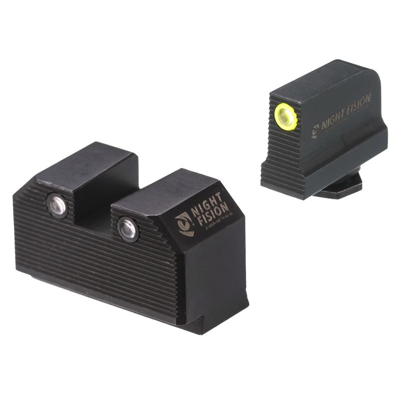 Night Fision Optics Ready Stealth Lower 1/3rd Night Sight Set for Walther PDP/PPQ w/ RMR/507C/508T