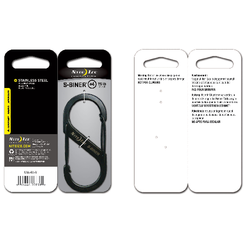 Nite Ize Dual Carabiner, stainless steel with dual spring gates, essential for securing keys, gear, and more.
