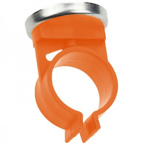 Nightstick magnetic clip for 1000/1100 & 1200 series LED lights in bright orange, featuring a durable metal base.
