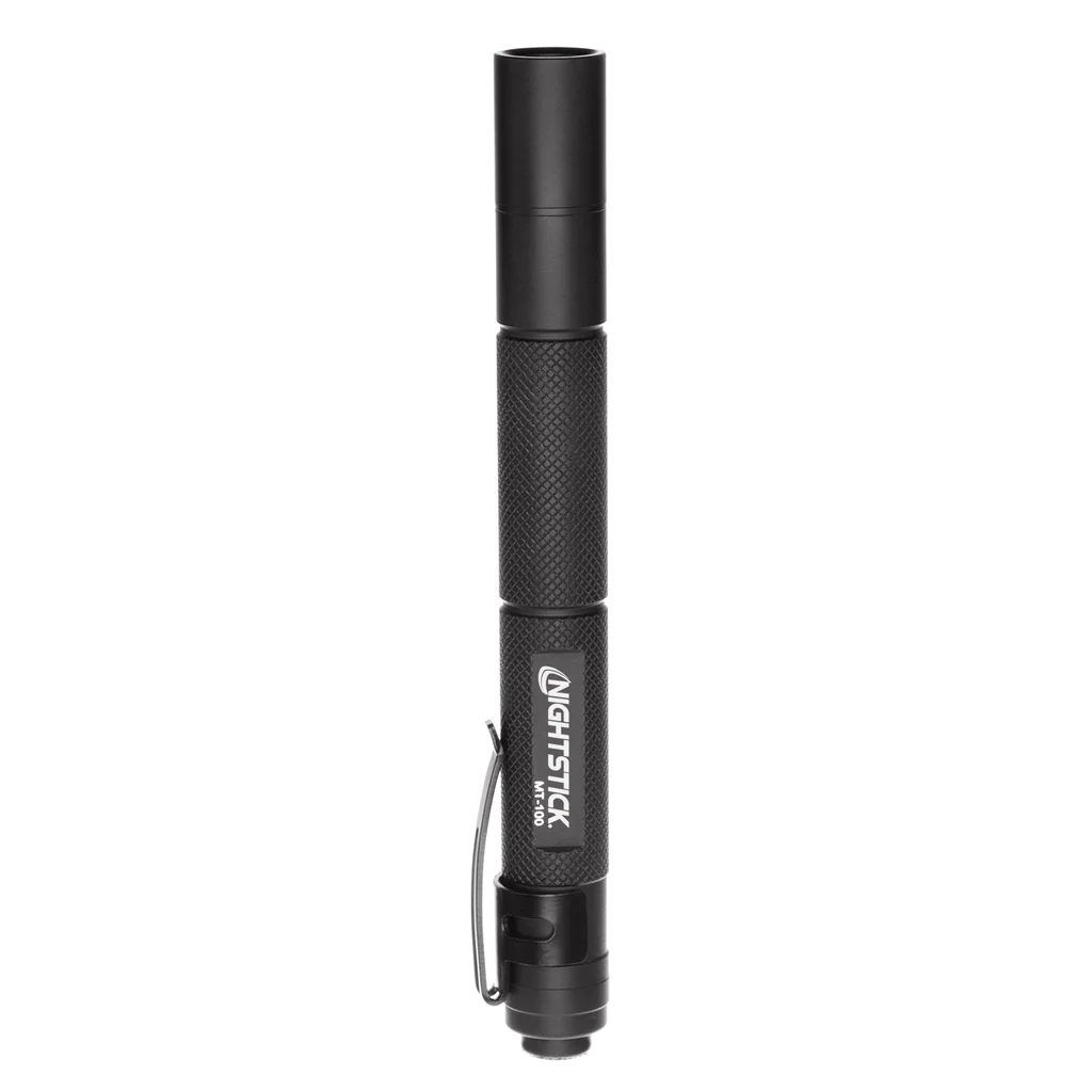 Nightstick Mini-TAC flashlight, 100 lumens LED with durable aluminum body, water resistant and compact design.