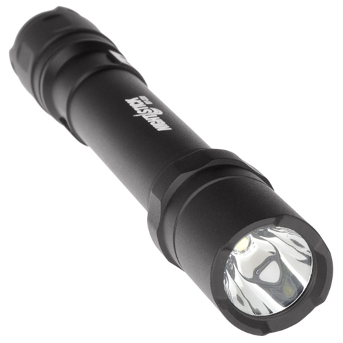 Nightstick Mini-TAC Pro CREE LED flashlight showcasing its sleek design and powerful beam capabilities.