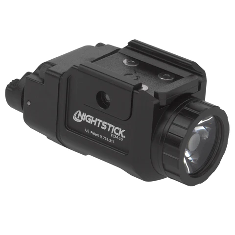 Nightstick TCM-10 Compact Weapon-Mounted Light with ambidextrous controls for versatile lighting options.