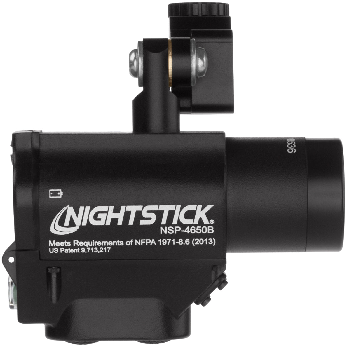 Right-side view of the Nightstick NSP-4650B housing and pivoting mount