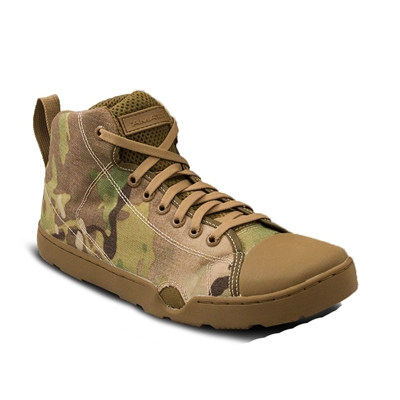 Altama OTB Maritime Assault Mid boot in camo design, ideal for tactical water operations and dive activities.