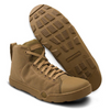 Altama OTB Maritime Assault Mid boots in tan with durable rubber soles, designed for tactical water operations and all terrains.