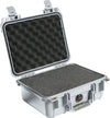 Pelican Products 1400 Small Case &#8211; Silver, Foam -