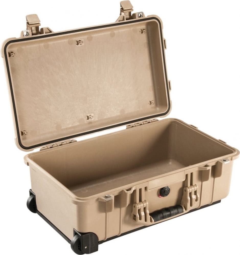 Pelican Products 1510 Carry-On Case – Desert Tan, No Foam -