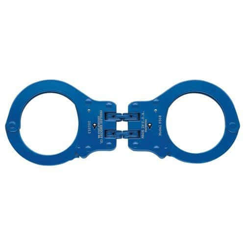 Peerless Handcuff Company 850C Colored Hinged Handcuff &#8211; Blue -