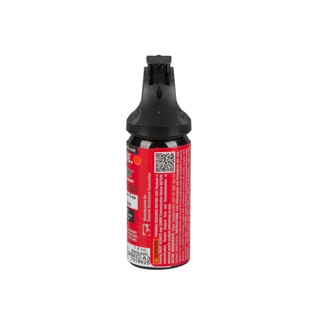 Front view of SABRE Crossfire MK-2 1.4 oz stream pepper spray 72CFT1010
