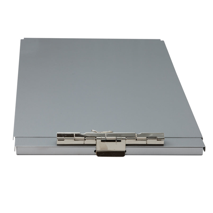 Metallic folding folio with a hinge on a white background