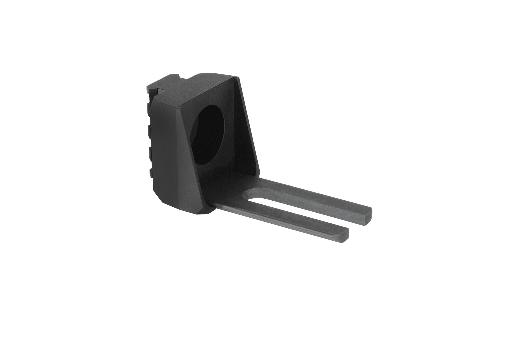SB Tactical AK to 1913 brace adapter for AK47/74 with steel fork and aluminum housing.