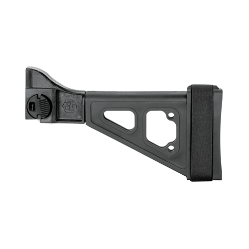 SB Tactical SBT B&T APC side-folding pistol stabilizing brace, black, ready-to-install, ATF compliant.