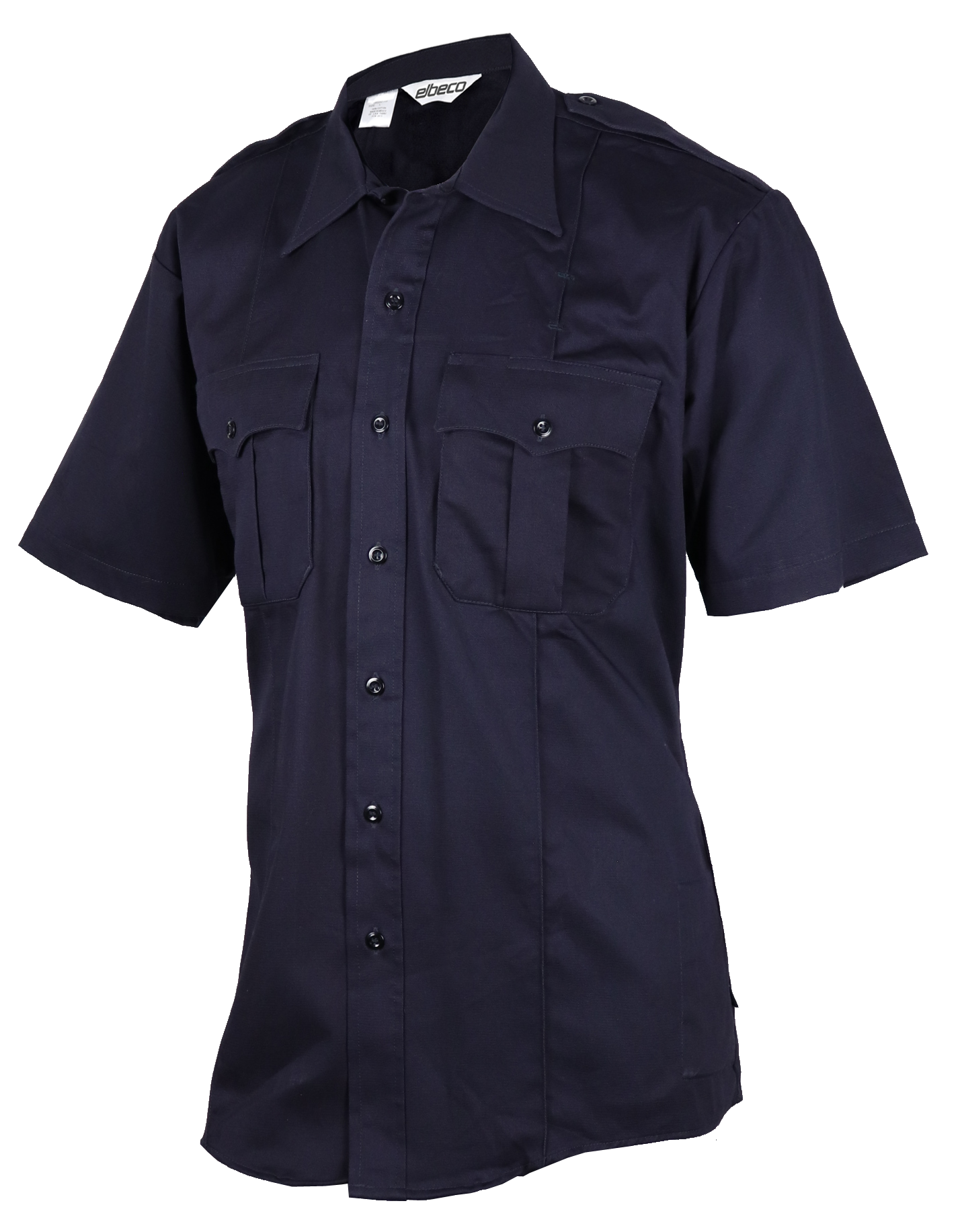 Elbeco HeroShield 100% Cotton Bravo Short Sleeve Shirt Midnight Navy SM2001NV