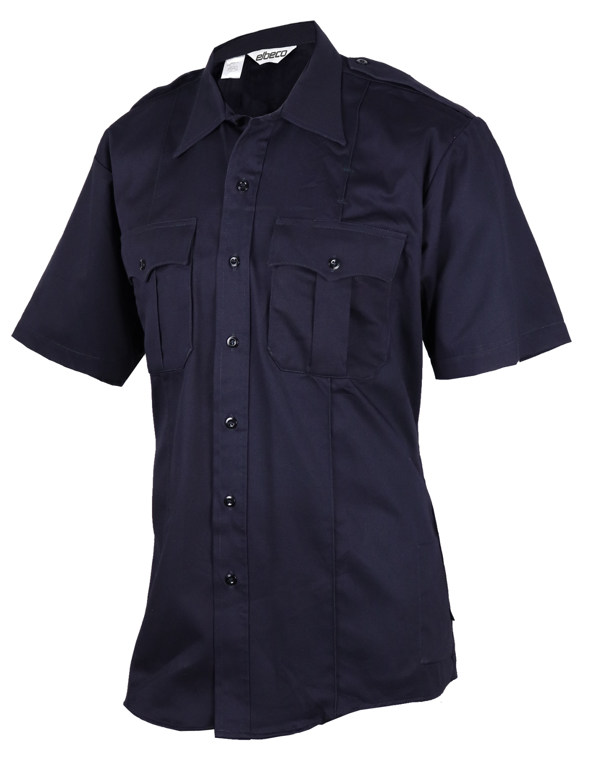 Elbeco HeroShield 100% Cotton Bravo Short Sleeve Shirt Midnight Navy SM2001NV