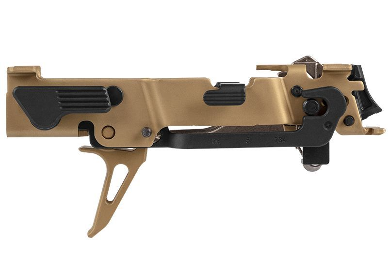 SIG SAUER P320 FCU with titanium nitride frame and skeletonized trigger, showcasing adaptability and custom configuration options.