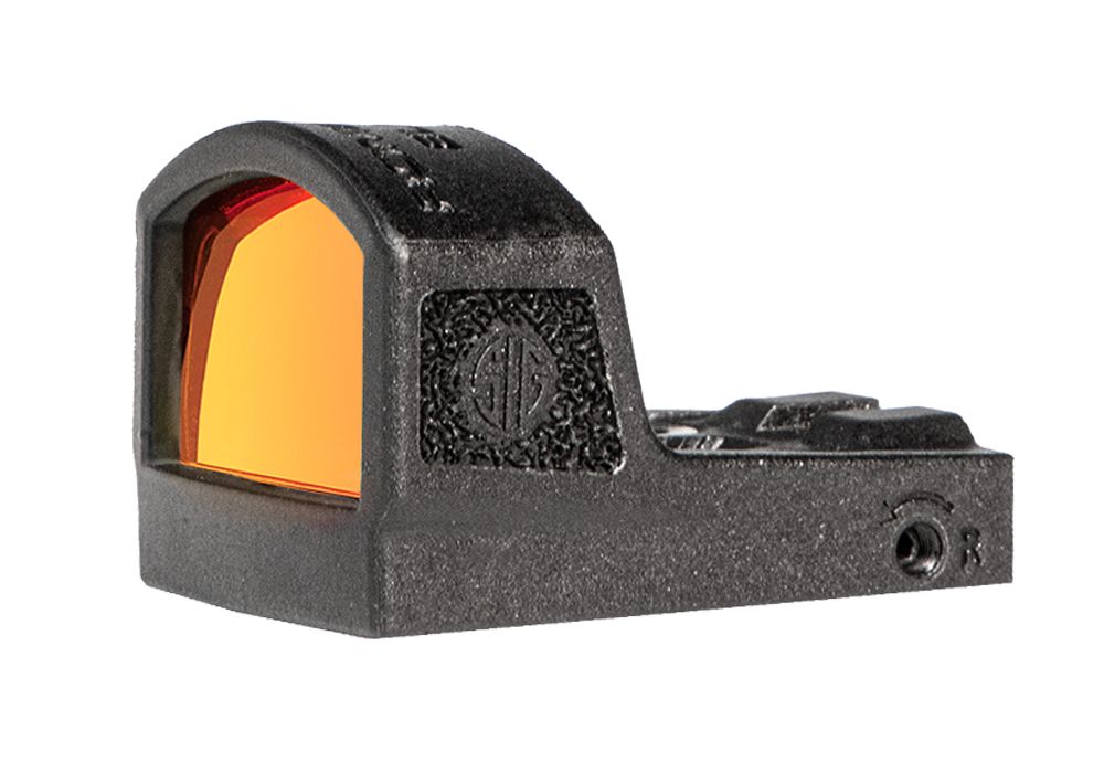 SIG SAUER ROMEOZero ELITE micro red dot sight with scratch-resistant lens and carbon-infused polymer housing.