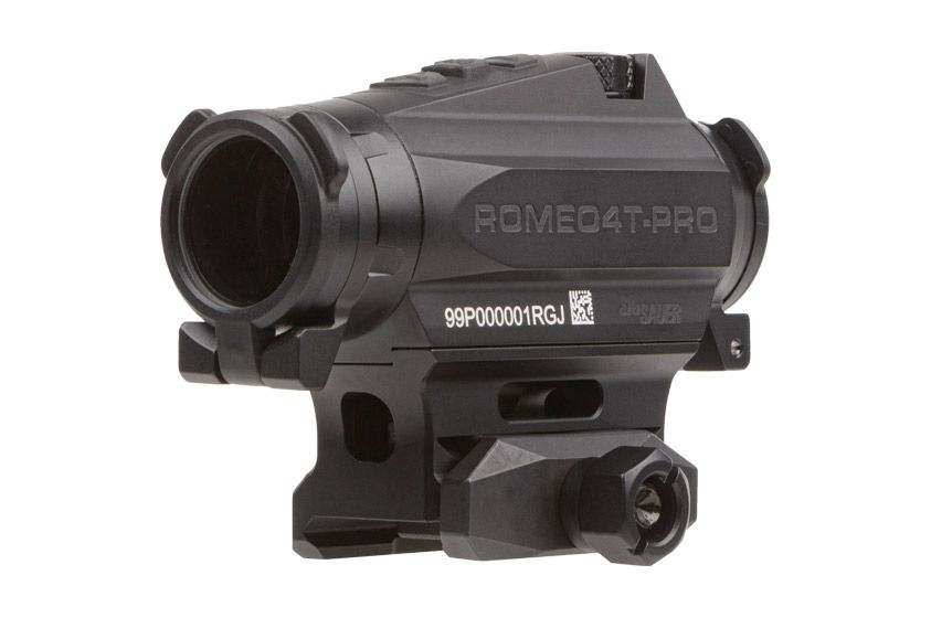 SIG SAUER ROMEO4T-PRO sight for semi-automatic pistols and MSR platforms, designed for professional use in various lighting conditions.