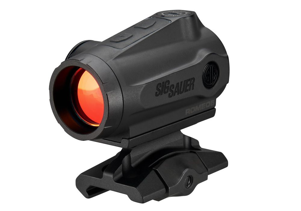 SIG SAUER ROMEO5 GEN II 1X20 mm red dot sight with durable mount for precision aiming.