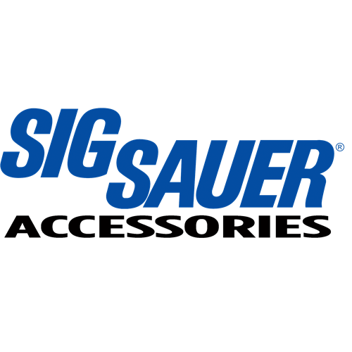 SIG SAUER logo showcasing high-quality firearm accessories.