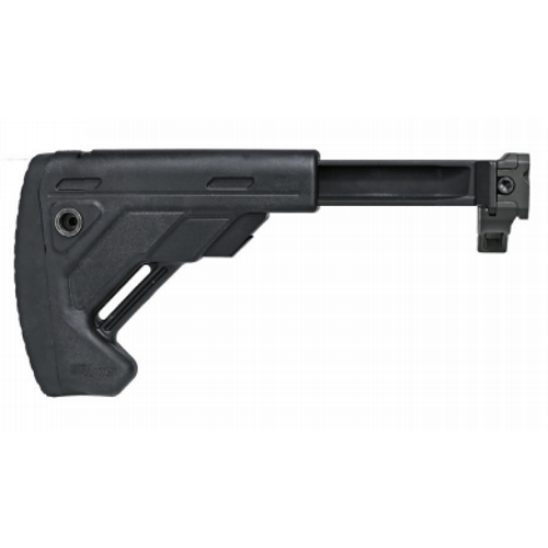 SIG SAUER MCX/MPX folding and telescoping stock in black, designed for easy installation via 1913 interface.