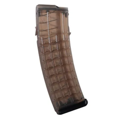 Steyr Arms AUG 42 round magazine for .223 Remington, translucent design for firearm enthusiasts and tactical applications.