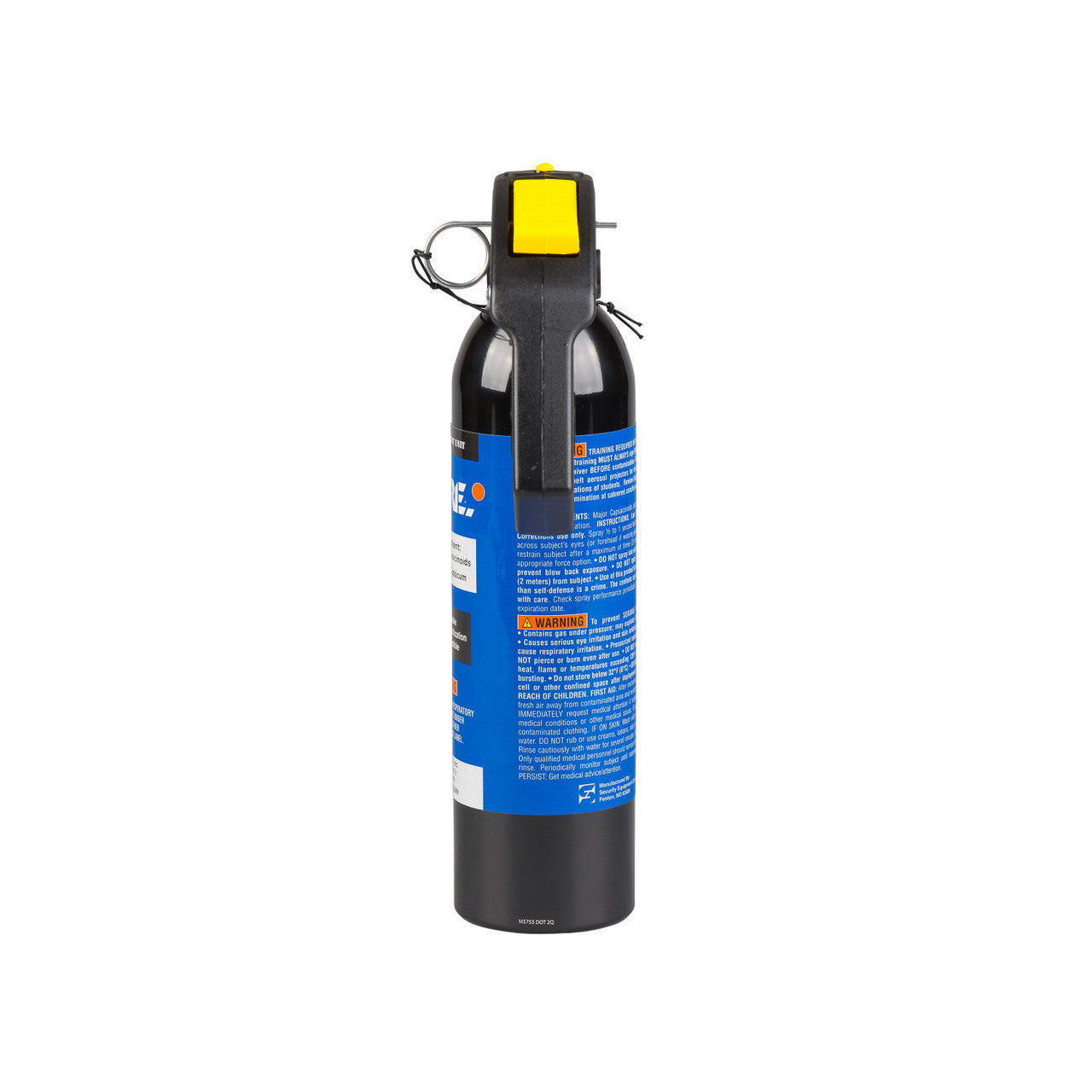 Handle view of Sabre 16.0 oz Foam OC Spray 10% OC and 1.33% MC (MK-9) 92H2O60-F on a white background