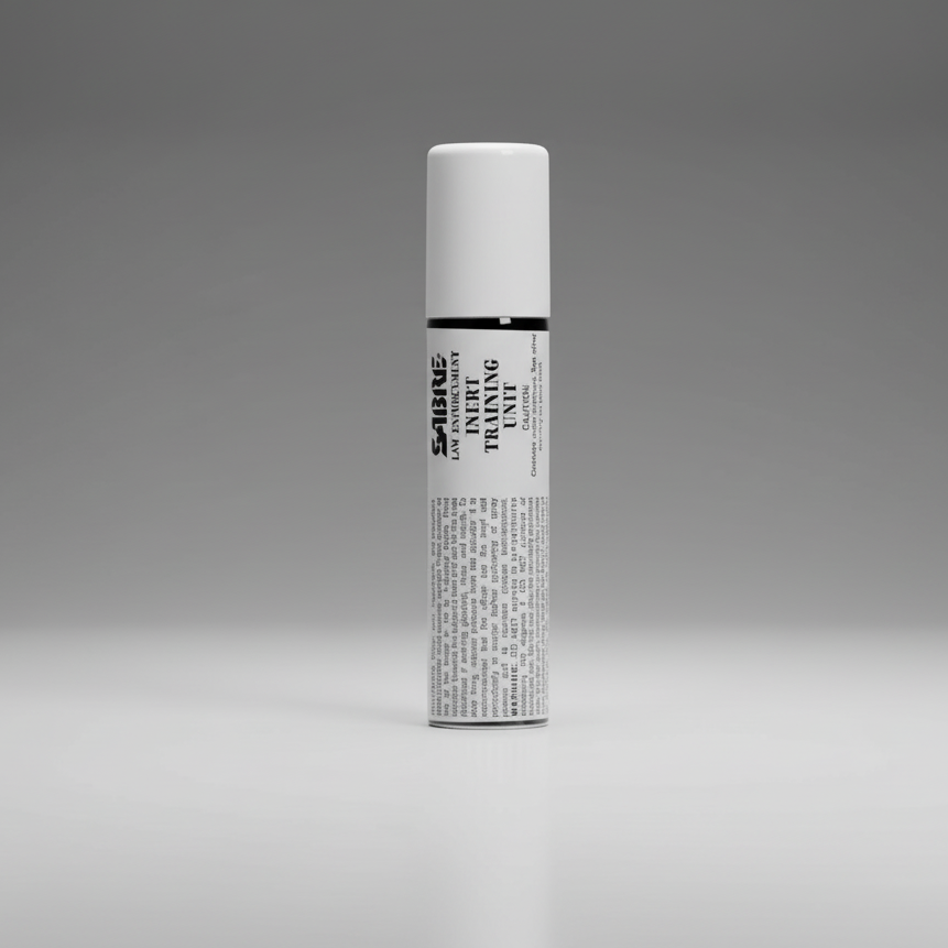 White cylindrical container Sabre Red 0.69 Oz Stream Inert Training Refill (MK-22) 50H2O22-R on a gray background