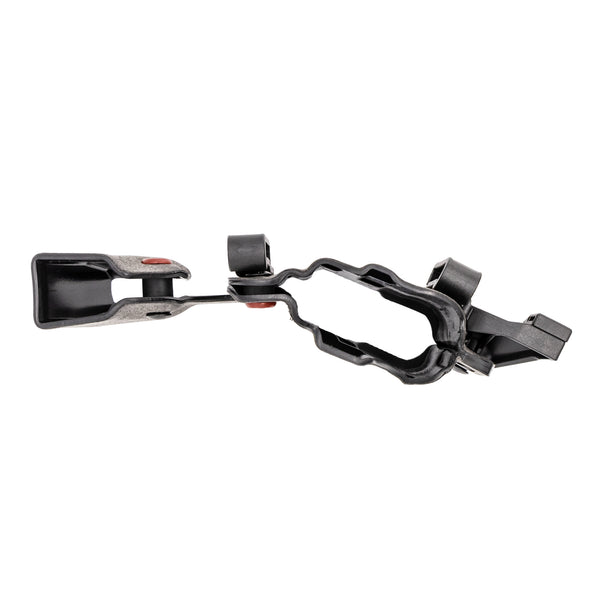 Down view of Safariland IncogX IWB Holster for S&W M&P 2.0 with Light, shown with over-the-belt clips, suede-wrapped body, and red-dot optic compatibility