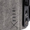 Close up of Safariland IncogX IWB Holster for S&W M&P 2.0 with Light, shown with over-the-belt clips, suede-wrapped body, and red-dot optic compatibility