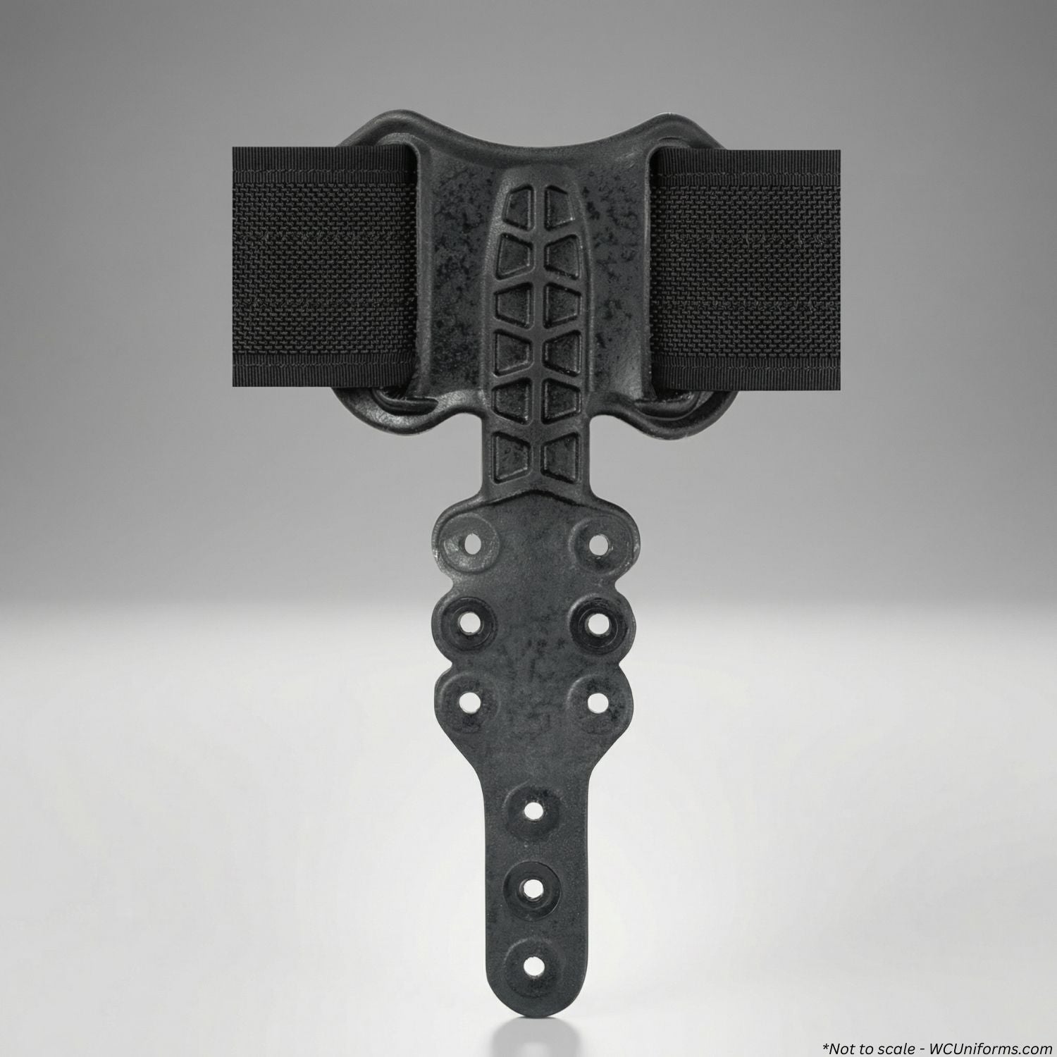 Black Safariland Model 6004-DFA Drop Flex Adapter (DFA) 1119790Safariland Model 6004-DFA Drop Flex Adapter (DFA) 1119790 on a gray background