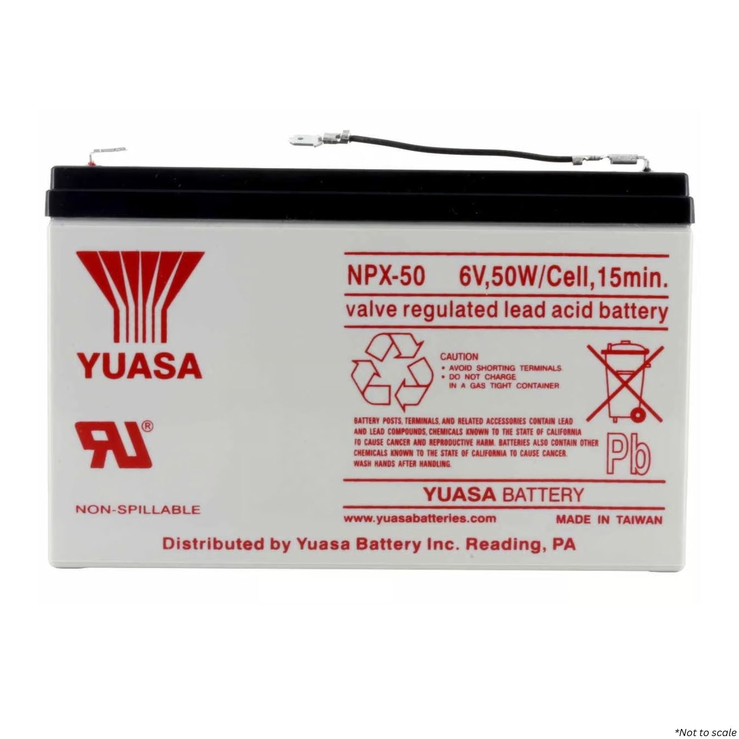 Streamlight 6V 12 Ah Replacement Battery for LiteBox & FireBox - 45937