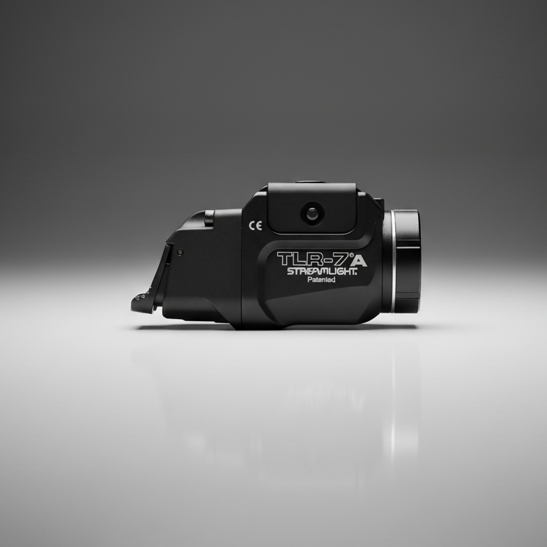 Streamlight TLR-7A 500 Lumen Pistol Weapon Light Low Switch 69422 on a gray background
