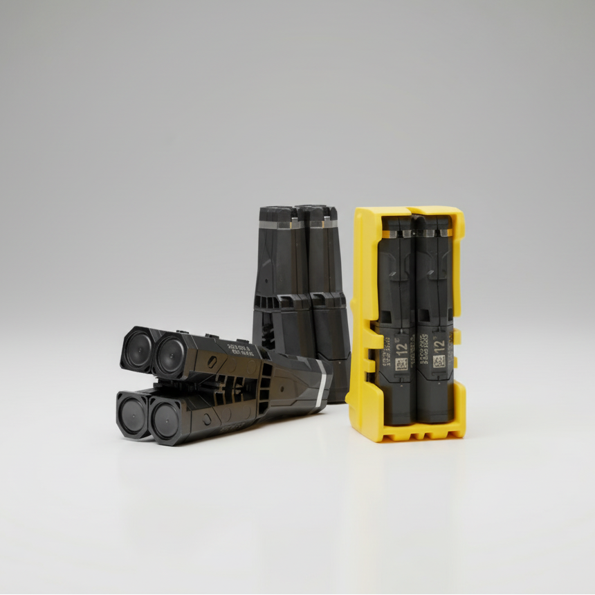 TASER Live Cartridges for TASER 7 CQ 12 ft 2 Pack 22198 on a gray background