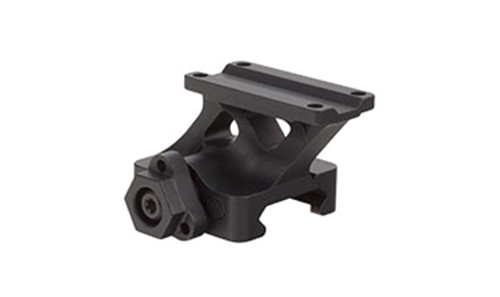 Trijicon MRO Quick Release Full Co-Witness Mount, lightweight 7075-T6 aluminum, tool-less one-handed mounting for Picatinny rail.