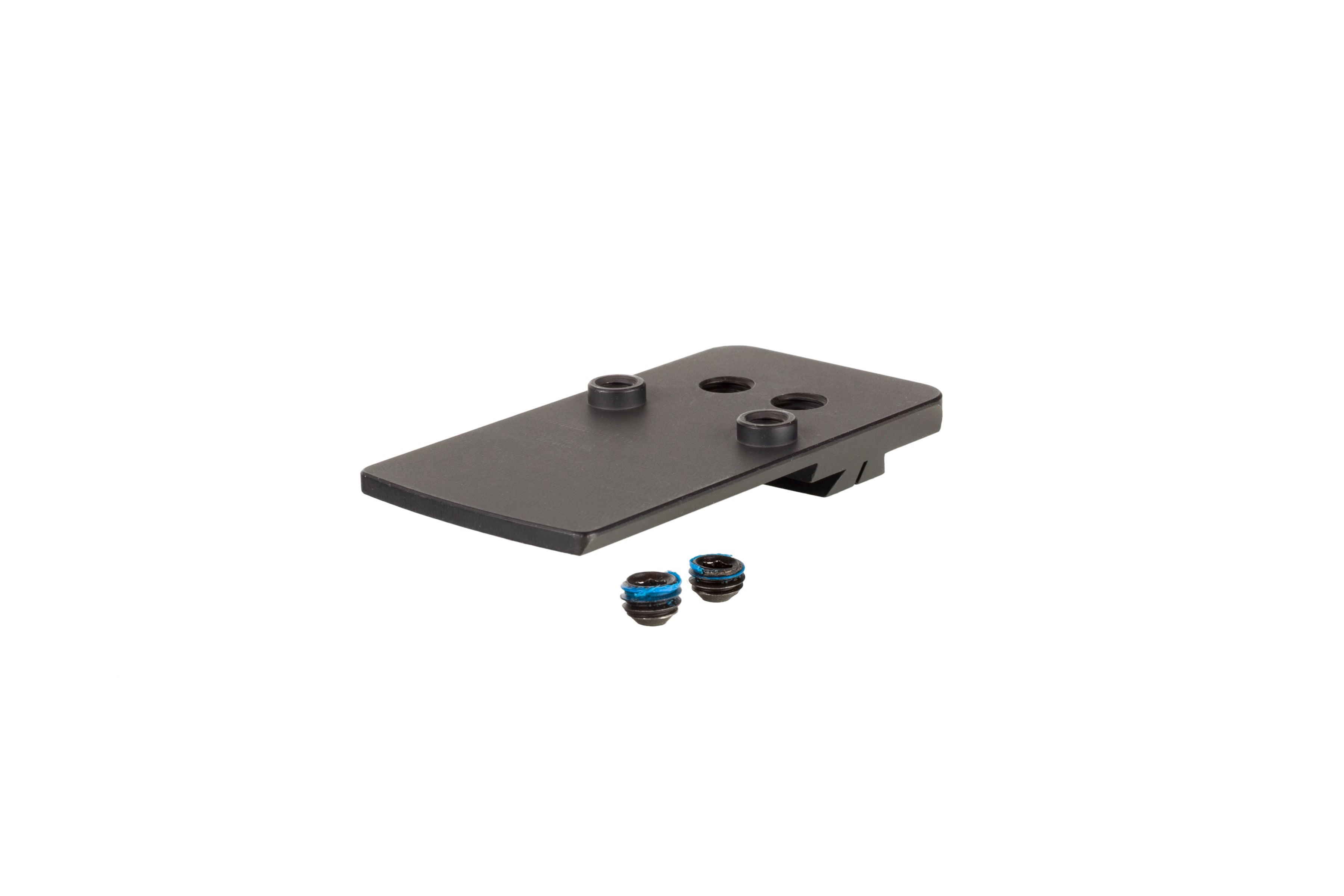 Trijicon RMRcc Pistol Dovetail Mount base with screws for easy installation and secure optic attachment.