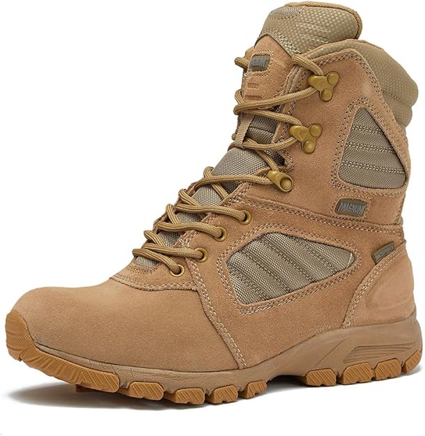 Magnum Storm 8" Waterproof Desert Military Tactical Side-Zip Boots (Desert Tan)