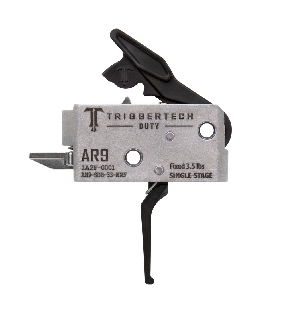 TriggerTech AR9 single-stage trigger with durable stainless steel components and adjustable pull weight.