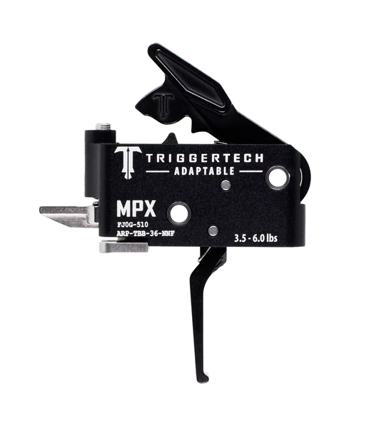 TriggerTech Sig MPX two-stage adaptable trigger showcasing zero creep technology for precision shooting.