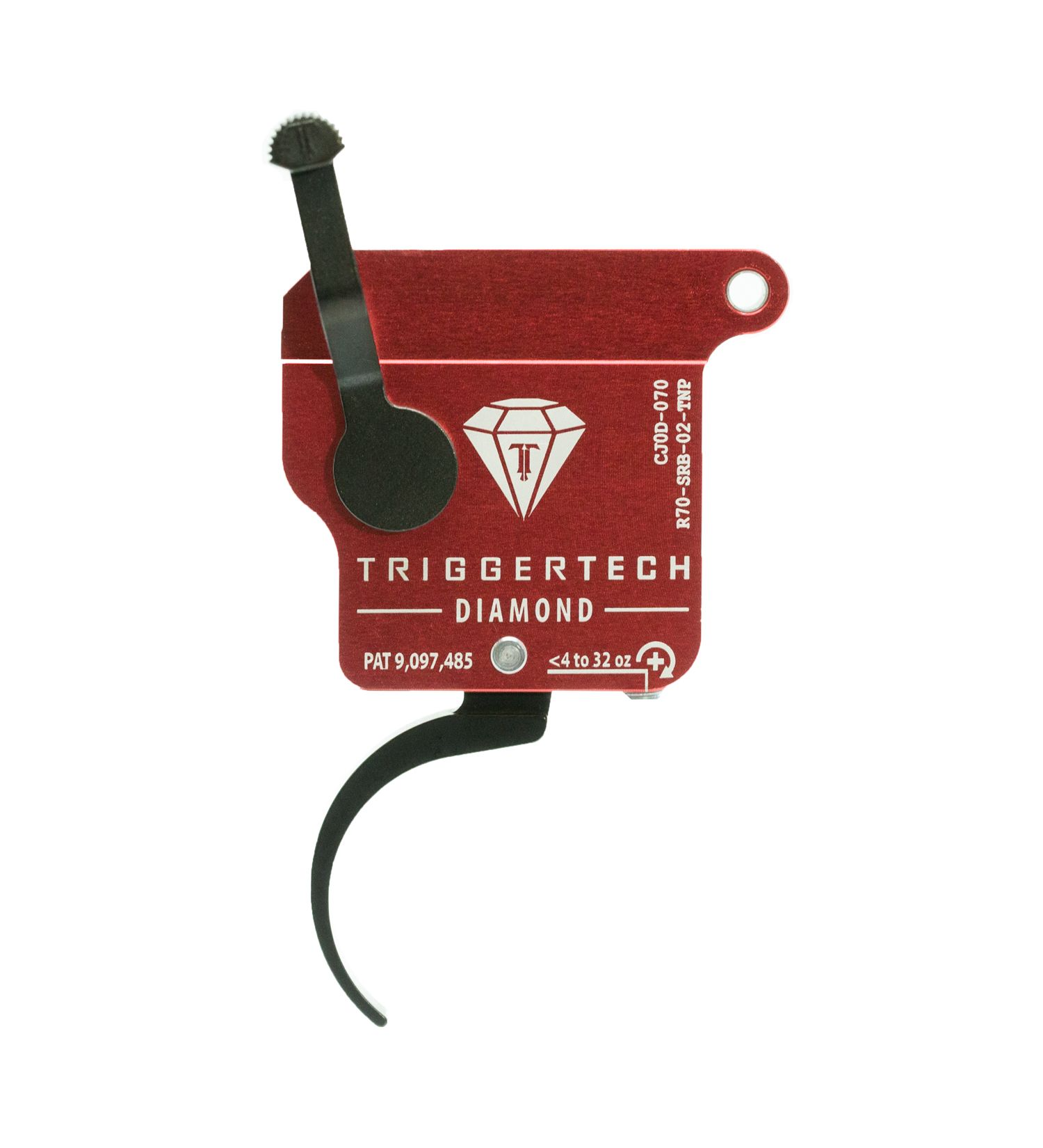 TriggerTech Remington 700 Clone Single-Stage Diamond Trigger showcasing zero creep and variable rate adjustment technology.