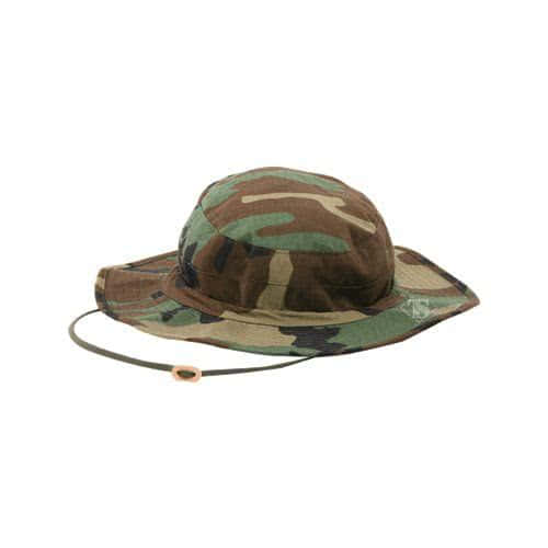 TRU-SPEC Gen-II Adjustable Boonie &#8211; Woodland, 50/50 Nylon Cotton Rip-Stop -