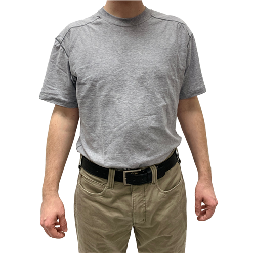 TRU-SPEC Baselayer Crew T-Shirt in gray, perfect for layering and outdoor activities, designed for comfort and durability.