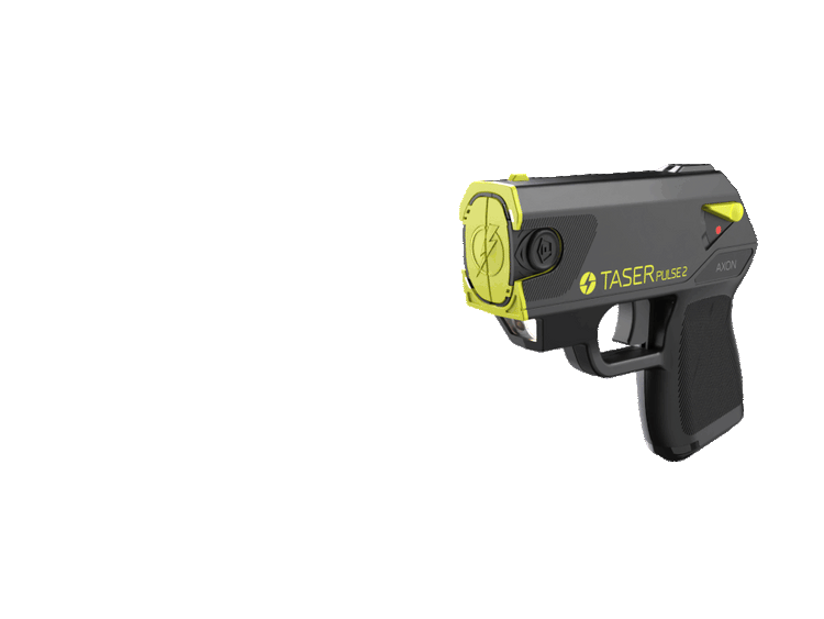GIF of a Taser Pulse 2 being fired