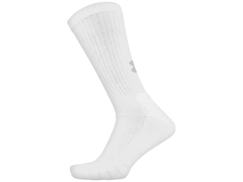 Under Armour Training Cotton Crew Socks - 3-Pack 1352669 - White, M