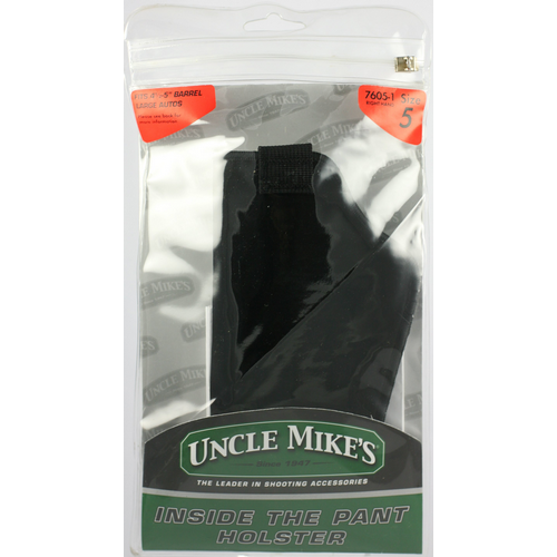 Uncle Mike's Inside-the-Pant Retention Strap Holster packaging for secure and discreet firearm carry options.