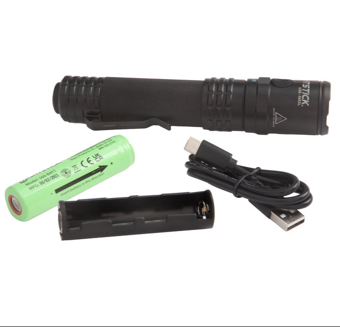 Nightstick USB Dual-Light Tactical Flashlight - Black USB-588XL