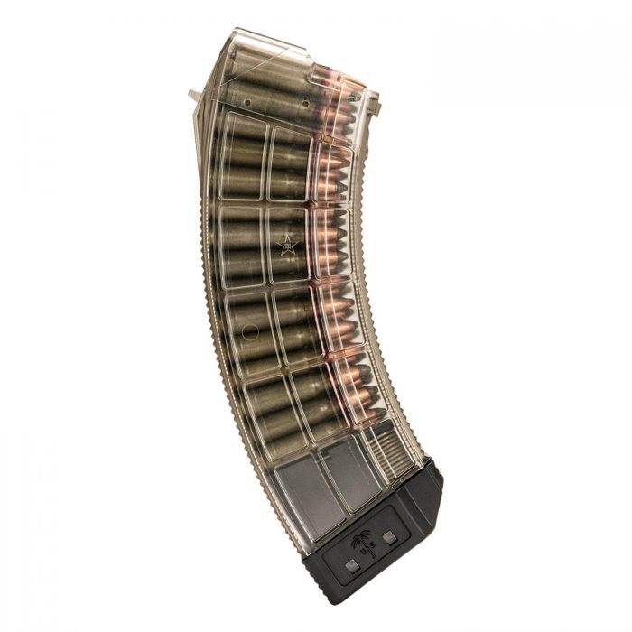 US Palm AK30R Magazine 30-round transparent design with low friction follower for reliable performance.