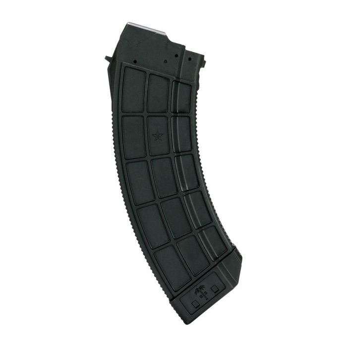 US Palm AK30R magazine, 30-round polymer design with low friction follower and unique waffle tread pattern.